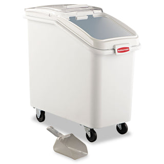 Rubbermaid® Commercial ProSave Mobile Ingredient Bin, 26.18 gal, 15.5 x 29.5 x 28, White, Plastic (RCP360288WHI)