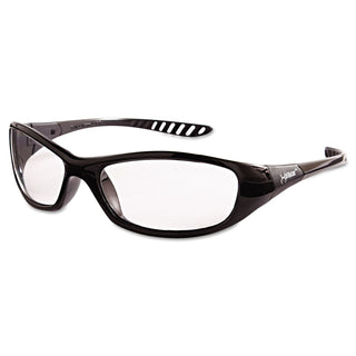 KleenGuard™ V40 HellRaiser Safety Glasses, Black Frame, Clear Lens (KIM20539)