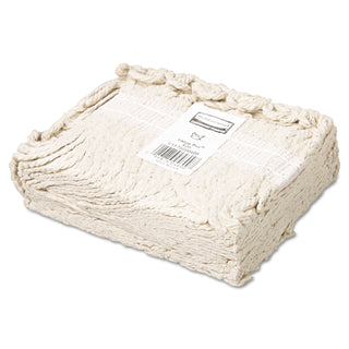 Rubbermaid® Commercial Economy Cut-End Cotton Wet Mop Head, 20oz, 1" Band, White, 12/Carton (RCPV117) (RCPV117)