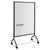Safco® Impromptu Magnetic Whiteboard Collaboration Screen, 42w x 21.5d x 72h, Black/White (SAF8511BL)