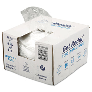 InteplastPitt Food Bags, 0.36 mil, 1" x 6.75", Clear, 2,000/Carton (IBSPB675675) (PB675675)