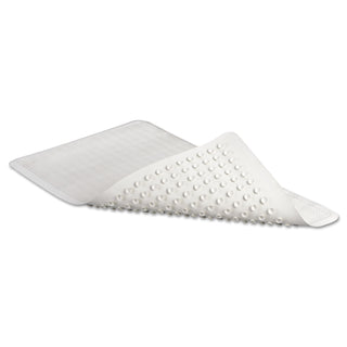 Rubbermaid® Commercial Safti-Grip Latex-Free Vinyl Bath Mat, 16 x 28, White (RCP1982726)