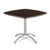 Iceberg CaféWorks Table, 36w x 36d x 30h, Walnut/Silver (ICE65614)