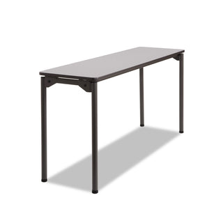 Iceberg Maxx Legroom Rectangular Folding Table, 60w x 18d x 29-1/2h, Gray/Charcoal (ICE65877)