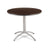 Iceberg CaféWorks Table, 36 dia x 30h, Walnut/Silver (ICE65624)