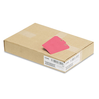 Avery® Unstrung Shipping Tags, Paper, 4 3/4 x 2 3/8, Red, 1,000/Box (AVE12345)