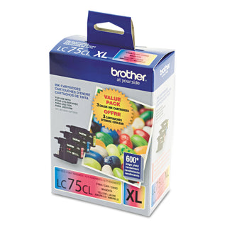 Brother LC753PKS Innobella High-Yield Ink, 600 Page-Yield, Cyan/Magenta/Yellow (DY3461)