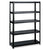 Safco® Boltless Steel Shelving, Five-Shelf, 48w x 24d x 72h, Black (SAF5244BL)