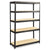 Safco® Boltless Steel/Particleboard Shelving, Five-Shelf, 48w x 18d x 72h, Black (SAF6246BL)
