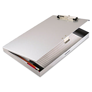 Saunders Tuffwriter Recycled Aluminum Storage Clipboard, 1/2" Clip, 8 1/2 x 12, Gray (SAU45300)