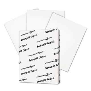 Springhill® Digital Vellum Bristol White Cover, 67 lb, 8.5 x 11, Vellum White, 250/Pack (SGH016000)