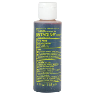 Betadine® Surgical Scrub Solution 4 oz. Bottle 7.5% Strength Povidone-Iodine NonSterile (1257423_EA)