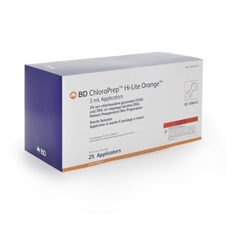 ChloraPrep™ Hi-Lite Orange™ Skin Prep Solution 3 mL Foam Applicator 2% / 70% Strength CHG (Chlorhexidine Gluconate) / Isopropyl Alcohol Sterile (1189867_CS)
