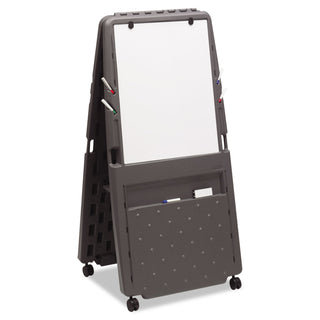 Iceberg Presentation Flipchart Easel With Dry Erase Surface, Resin, 33w x 28d x 73h, Charcoal (ICE30237)
