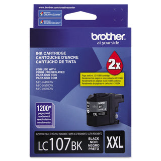 Brother LC107BK Innobella Super High-Yield Ink, 1200 Page-Yield, Black (BRTLC107BK)