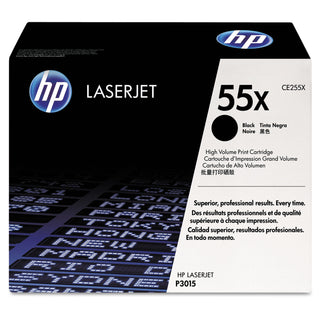 HP 55X, (CE255X) High Yield Black Original LaserJet Toner Cartridge (HEWCE255X)