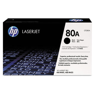 HP 80A, (CF280A) Black Original LaserJet Toner Cartridge (HEWCF280A)