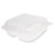 Dart® ClearSeal Plastic Hinged Container, 3-Comp, 9 x 9-1/2 x 3, 100/Bag, 2 Bags/CT (DCCC95PST3)