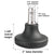 Master Caster® Low Profile Bell Glides, B Stem, 110 lbs/Glide, 5/Set (MAS70178)