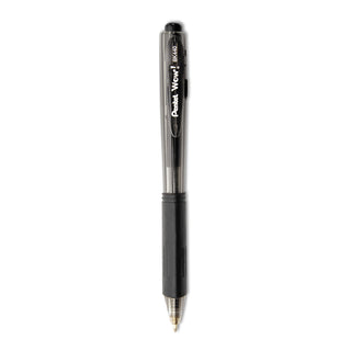 Pentel® WOW! Retractable Ballpoint Pen Value Pack, Medium 1 mm, Black Ink/Barrel, 36/Pack (PENBK440ASWUS)