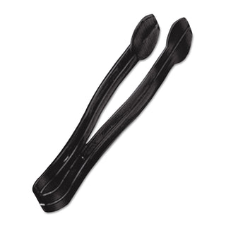 WNA Comet Plastic Tongs, 9 Inches, Black, 48/Case (WNAA7TSBL)