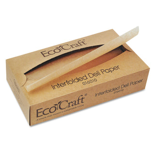 Bagcraft EcoCraft Interfolded Soy Wax Deli Sheets, 10 x 10 3/4, 500/Box, 12 Boxes/Carton (BGC016010)