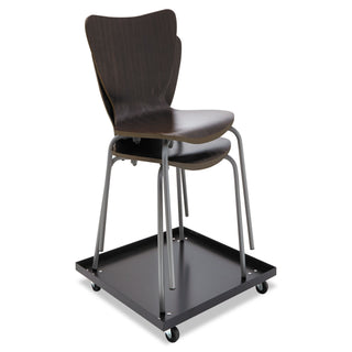 Alera® Stacking Chair Dolly, 22.44w x 22.44d x 3.93h, Black (ALESCCART)