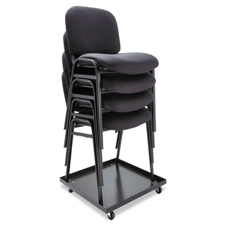 Alera® Stacking Chair Dolly, 22.44w x 22.44d x 3.93h, Black (ALESCCART)