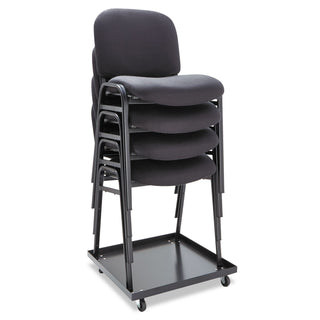 Alera® Continental Series Stacking Chairs, Black Seat/Black Back, Black Base, 4/Carton (ALESC67FA10B)