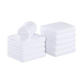 Arkwright Home Bck2U Coral Fleece Salon Towel 16x27 White (10/Pack) (PNP915117WH)
