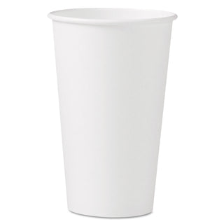 SOLO® Polycoated Hot Paper Cups, 16 oz, White (SCC316W)