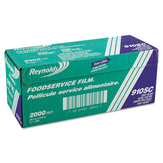 Reynolds® PVC Food Wrap Film Roll in Easy Glide Cutter Box, 12" x 2000 ft, Clear (REY910SC)