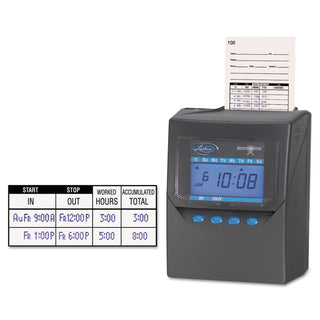Lathem® Time Totalizing Time Recorder, Gray, Electronic, Automatic (LTH7500E)