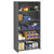 Tennsco Closed Commercial Steel Shelving, Six-Shelf, 36w x 24d x 75h, Medium Gray (TNNESPC62436MGY)