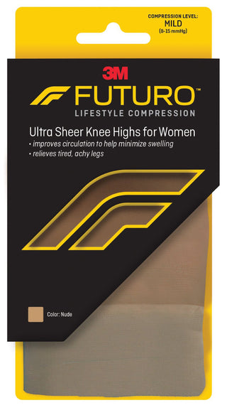 3M™ Futuro™ Compression Stocking Knee High Large Nude Closed Toe (1084254_PR)
