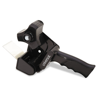 Universal® Handheld Box Sealing Tape Dispenser, 3" Core, Metal/Plastic, Black (UNV88000)