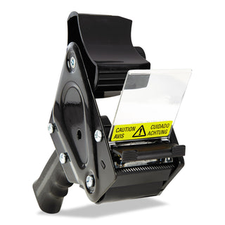 Universal® Handheld Box Sealing Tape Dispenser, 3" Core, Metal/Plastic, Black (UNV88000)
