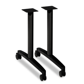 HON® Huddle T-Leg Base for 24" and 30" Deep Table Tops, Black (HONMTLEG24CP)