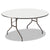 Iceberg Premium Wood Laminate Folding Table, 60 Dia. x 29h, Gray Top/Charcoal Base (ICE55267)