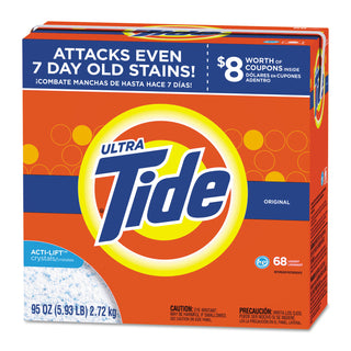 Tide® Powder Laundry Detergent, High Efficiency Compatible, Original Scent, 95 oz. Box (68 loads), 3/Case, 204 Loads Total (PGC84997)