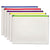 Pendaflex® Poly Zip Envelope, Zipper Closure, 10 x 13, Assorted, 5/Pack (GLW85292)