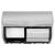 Georgia Pacific® Professional 2-Roll Side-by-Side Coreless High Capacity Toilet Paper Dispenser, Stainless Steel, 10 1/8 x 6 3/4 x 7 1/8 (GEP56798)