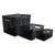 Advantus Weave Bins, 13.63 x 10.75 x 9, Black, 3/Pack (AVT40329)