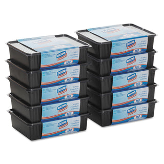 Dixie® Cutlery Keeper Tray w/Clear Plastic Utensils: 600 Forks, 600 Knives, 600 Spoons (DXECH0180DX7CT)