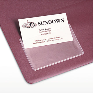 Avery® Self-Adhesive Top-Load Business Card Holders, 3.5 x 2, Clear, 10/Pack (AVE73720)