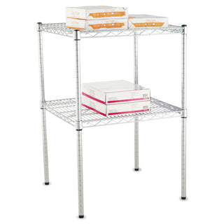 Alera® Stackable Posts For Wire Shelving, 36" High, Silver, 4/Pack (ALESW59PO36SR)