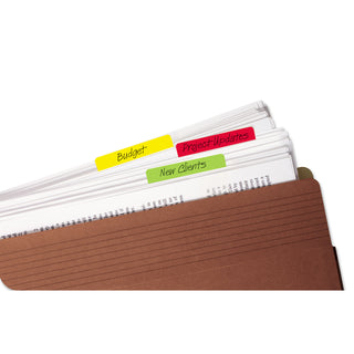 Post-it® Tabs, 1/5-Cut Tabs, Assorted Colors, 2" Wide, 24/Pack (MMM686ALYR)