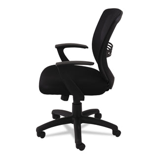 OIF Swivel/Tilt Mesh Mid-Back Task Chair, Supports up to 250 lbs., Black Seat/Black Back, Black Base (OIFVS4717)