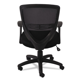 OIF Swivel/Tilt Mesh Mid-Back Task Chair, Supports up to 250 lbs., Black Seat/Black Back, Black Base (OIFVS4717)