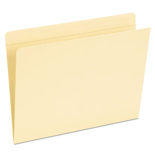 Pendaflex® Pocket Folders, Straight Cut, Top Tab, Letter, Manila, 50/Box (ESS16651)